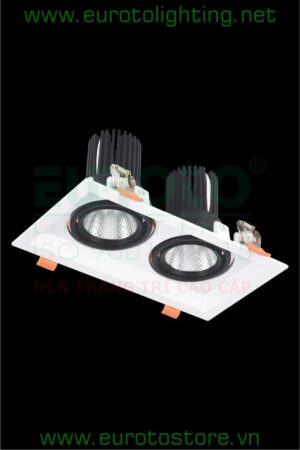 Đèn downlight Euroto LA-522 COB 9Wx2