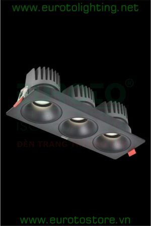 Đèn downlight Euroto LA-613 COB 12Wx3