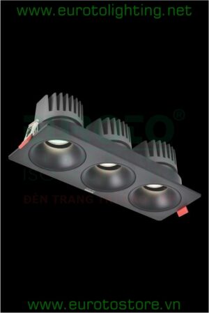 Đèn downlight Euroto LA-617 COB 20Wx3