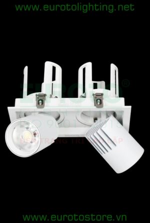 Đèn downlight Euroto LA-74 COB 12Wx2